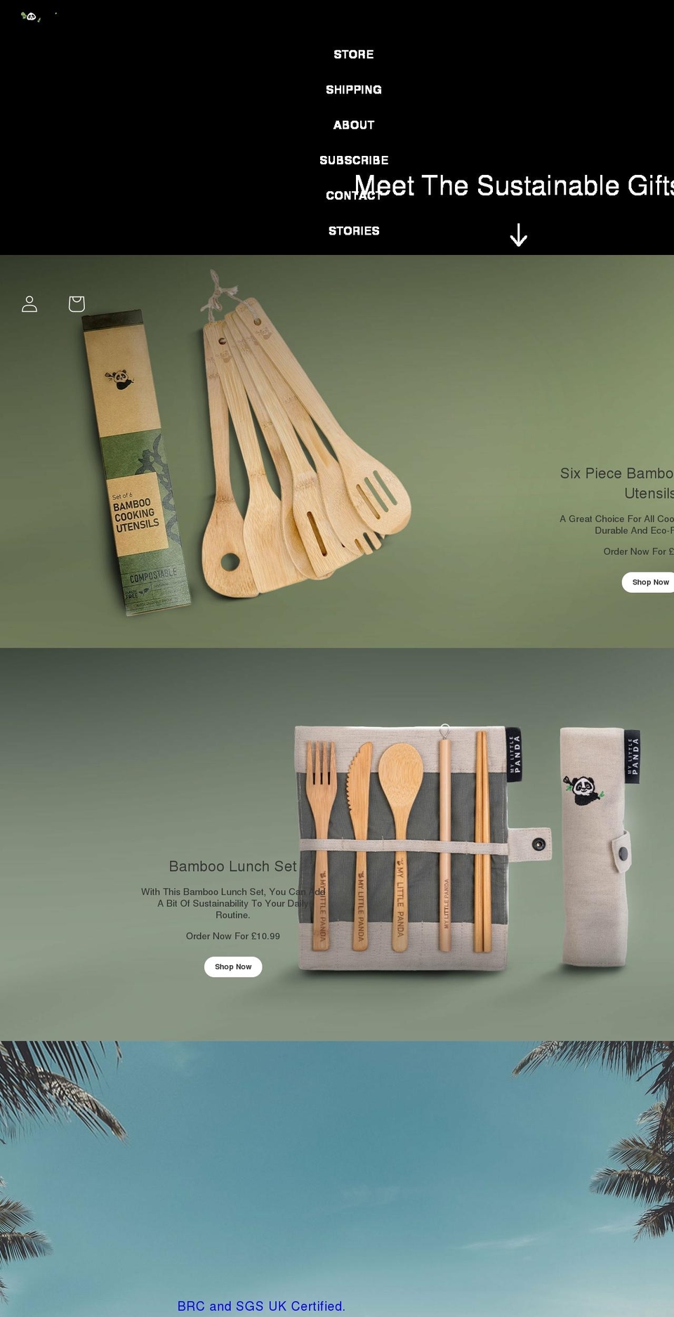 mylittlepanda.co.uk shopify website screenshot