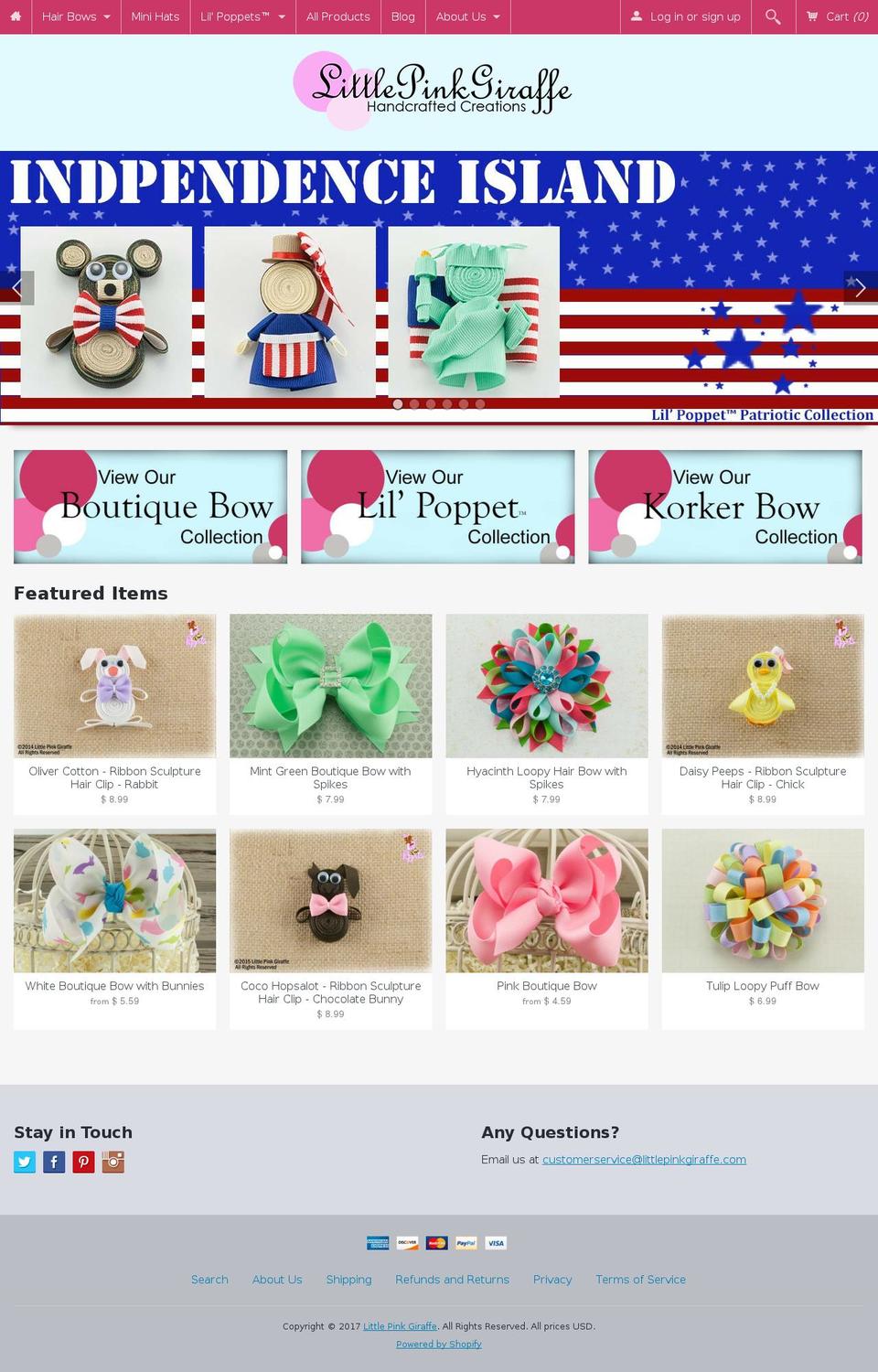 mylittlepinkgiraffe.com shopify website screenshot