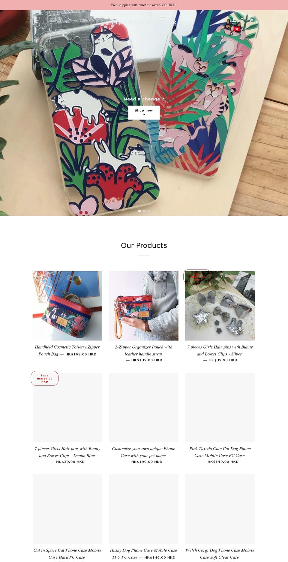 mylittleshoebox.com — Shopify storefront screenshot