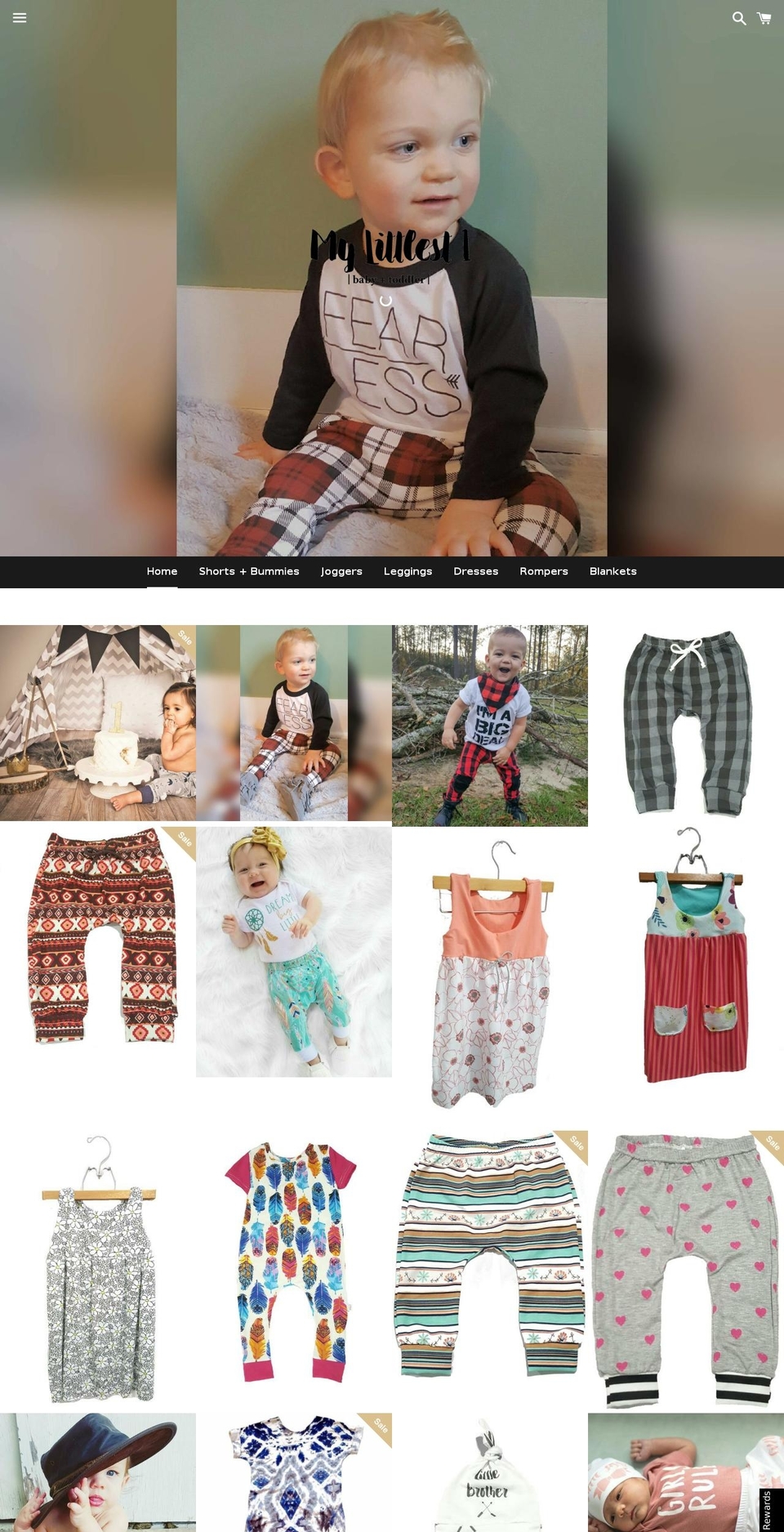 mylittlest1.com shopify website screenshot