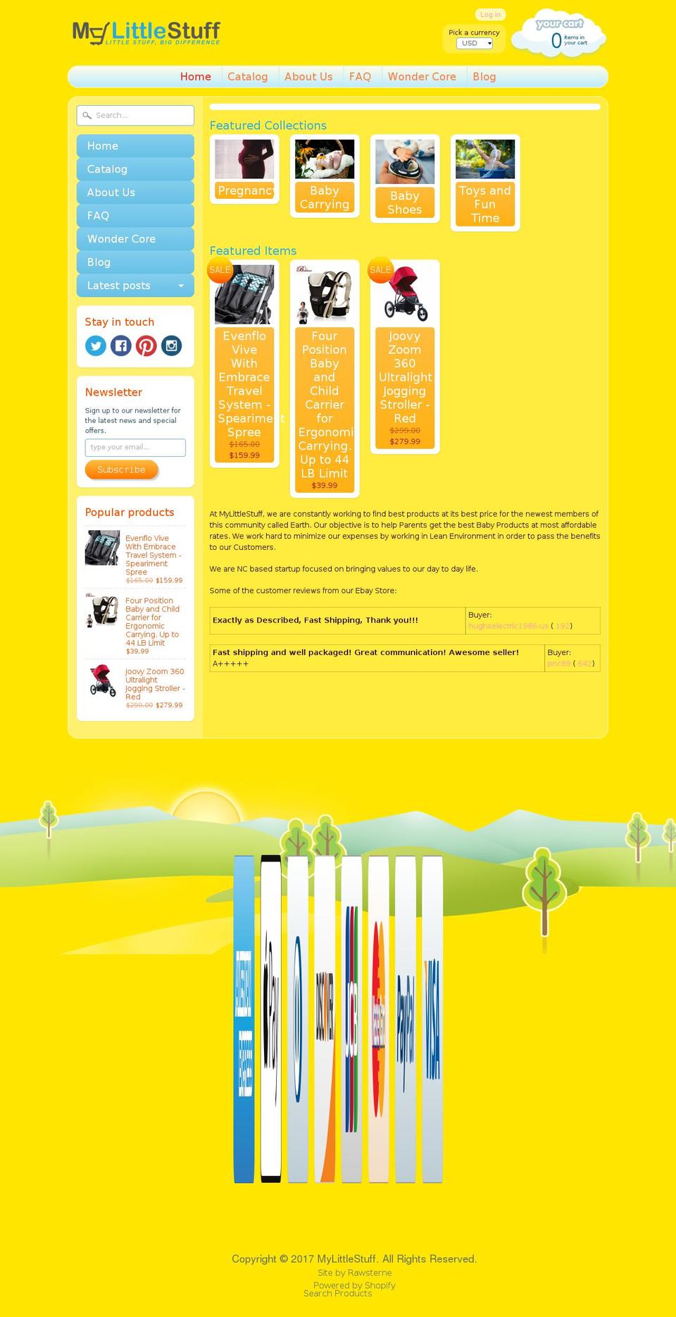 mylittlestuff.com shopify website screenshot