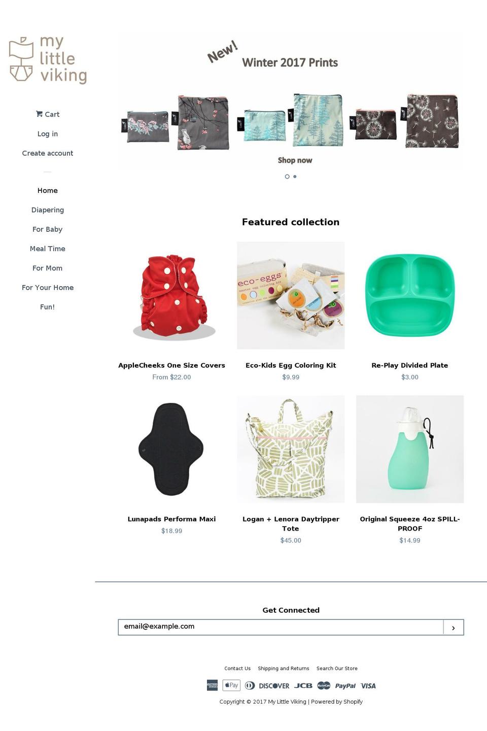 mylittleviking.com shopify website screenshot