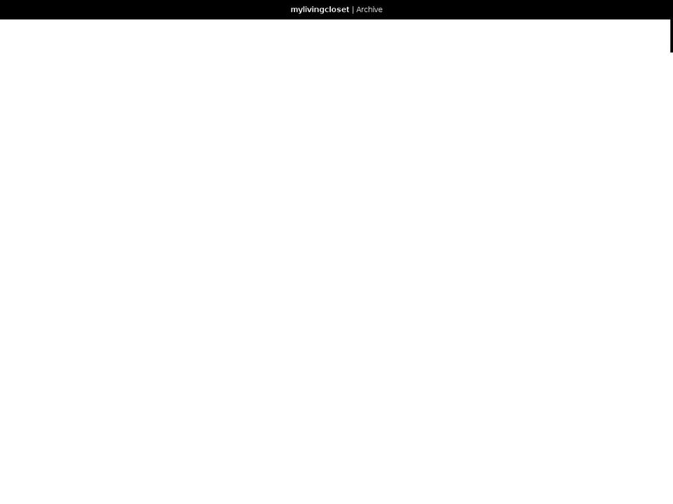 mylivingcloset.com — Shopify storefront screenshot