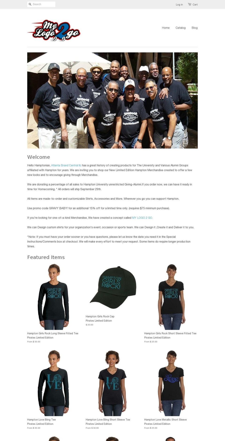 mylogo2go.com shopify website screenshot