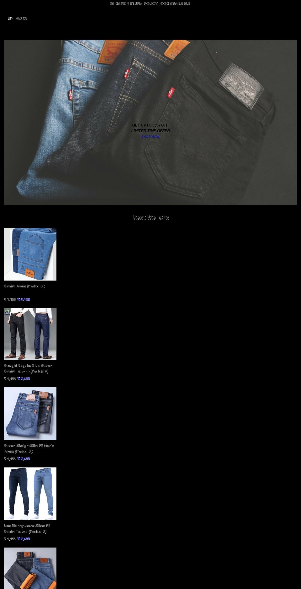 mylooks.shop shopify website screenshot