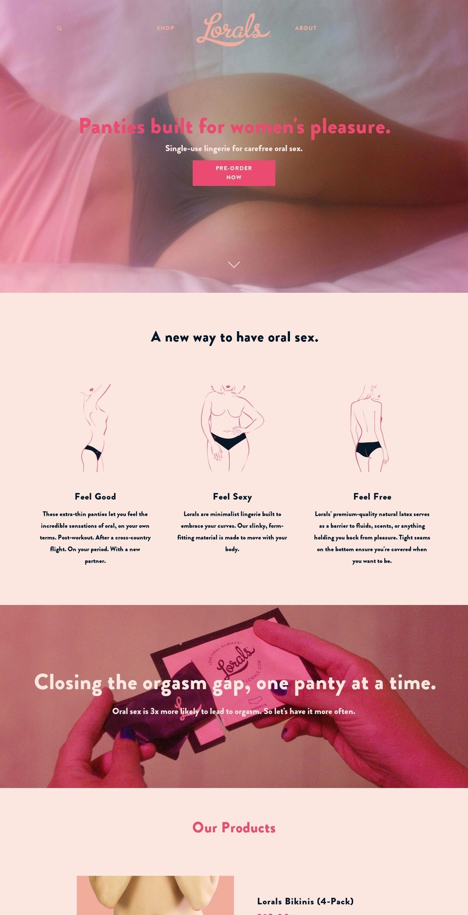 mylorals.com — Shopify storefront screenshot