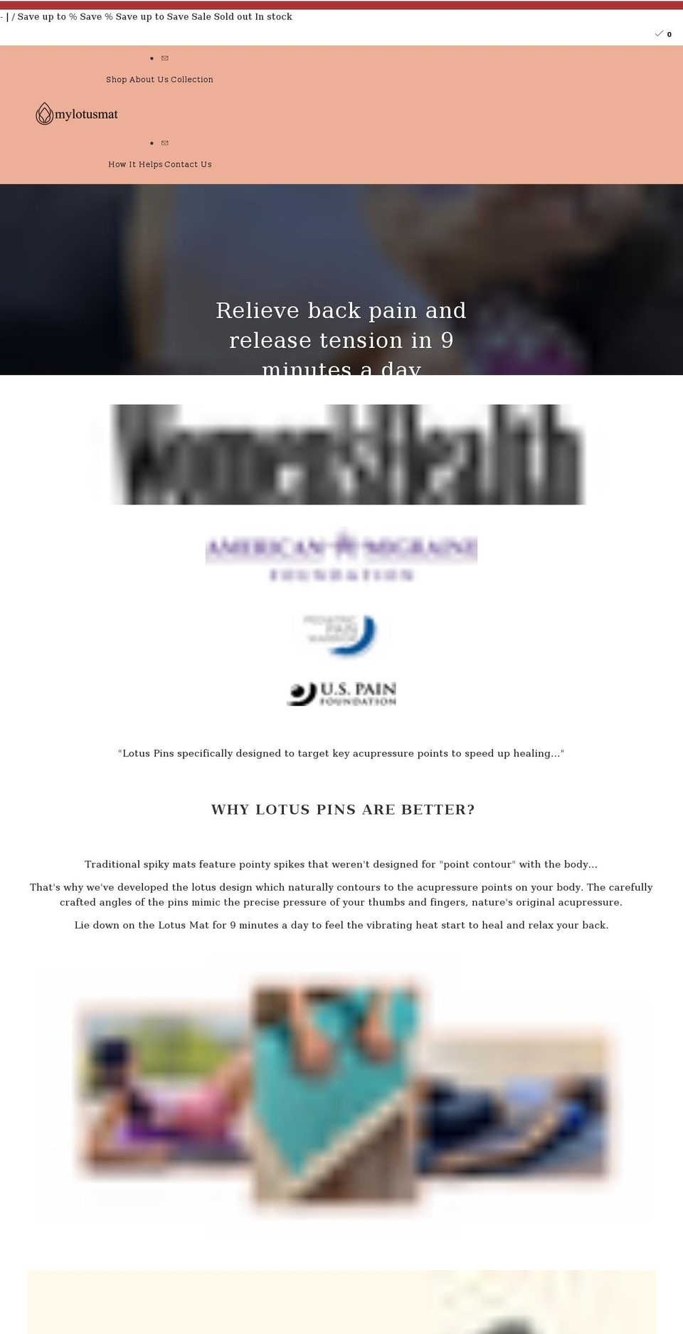 mylotusmat.com shopify website screenshot