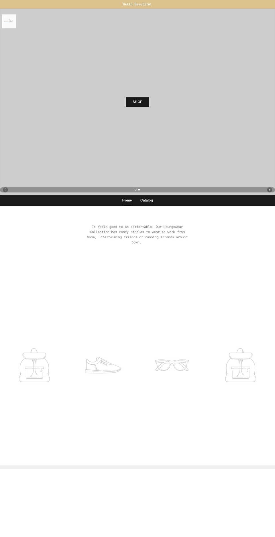 myloungecloset.com shopify website screenshot