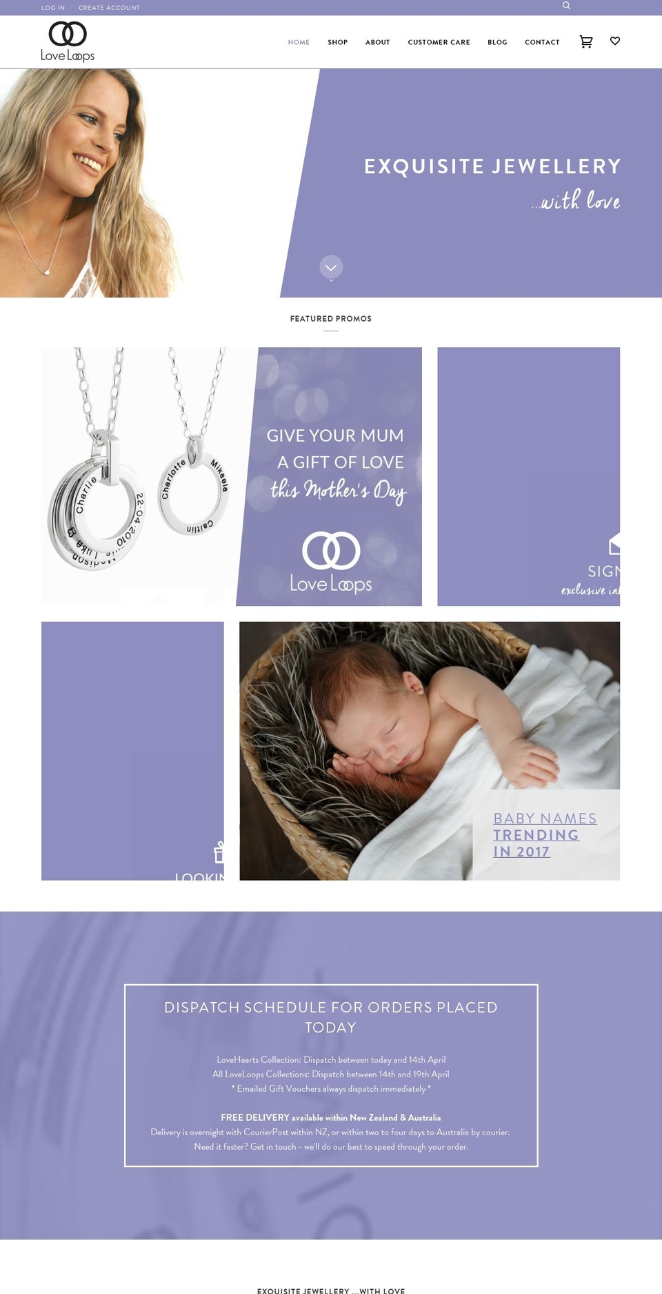 myloveloops.com shopify website screenshot