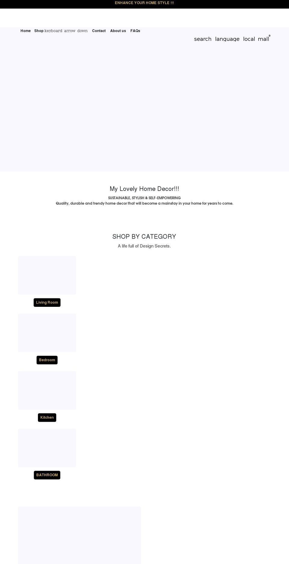 Lovely Shopify theme site example mylovelyhomedecor.com