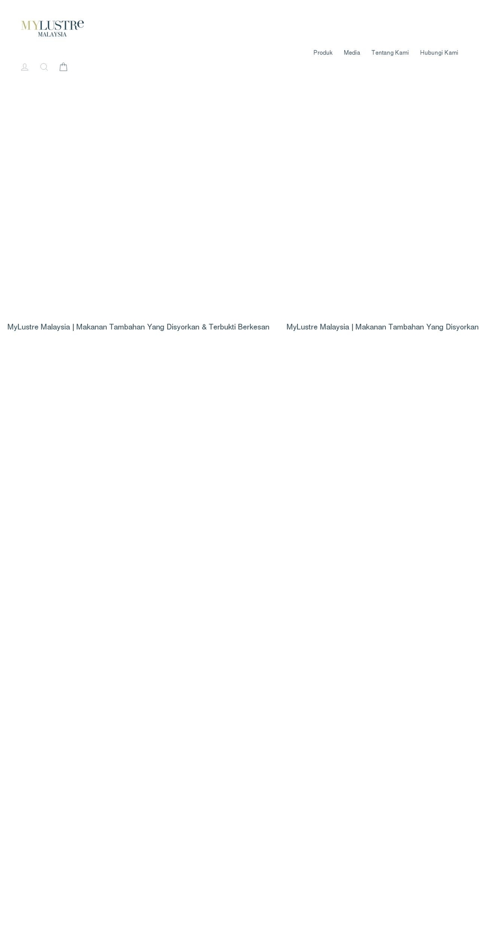 mylustre-my.com — Shopify storefront screenshot
