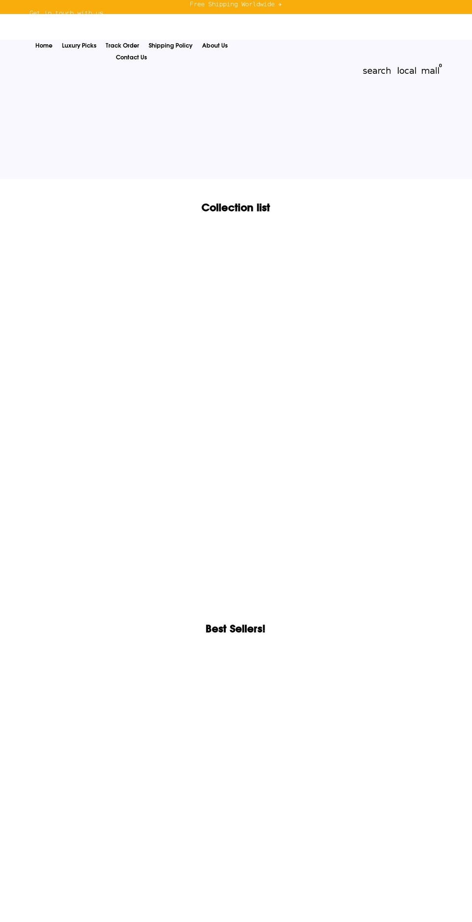 myluxuryemporium.com shopify website screenshot