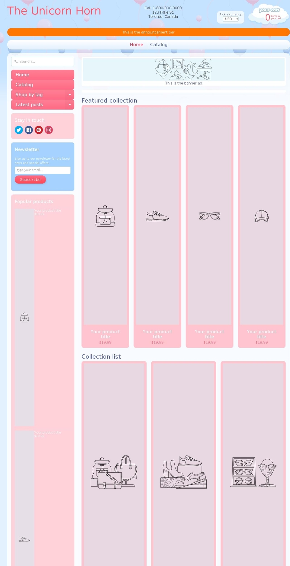 mymagicunicorn.com shopify website screenshot