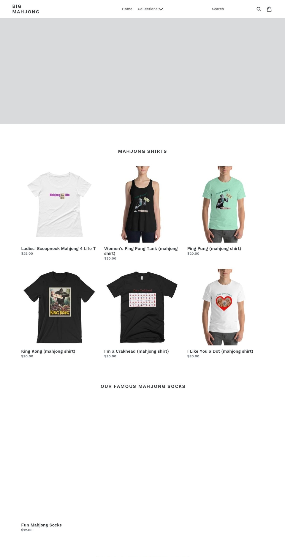 mymahjongg.com — Shopify storefront screenshot