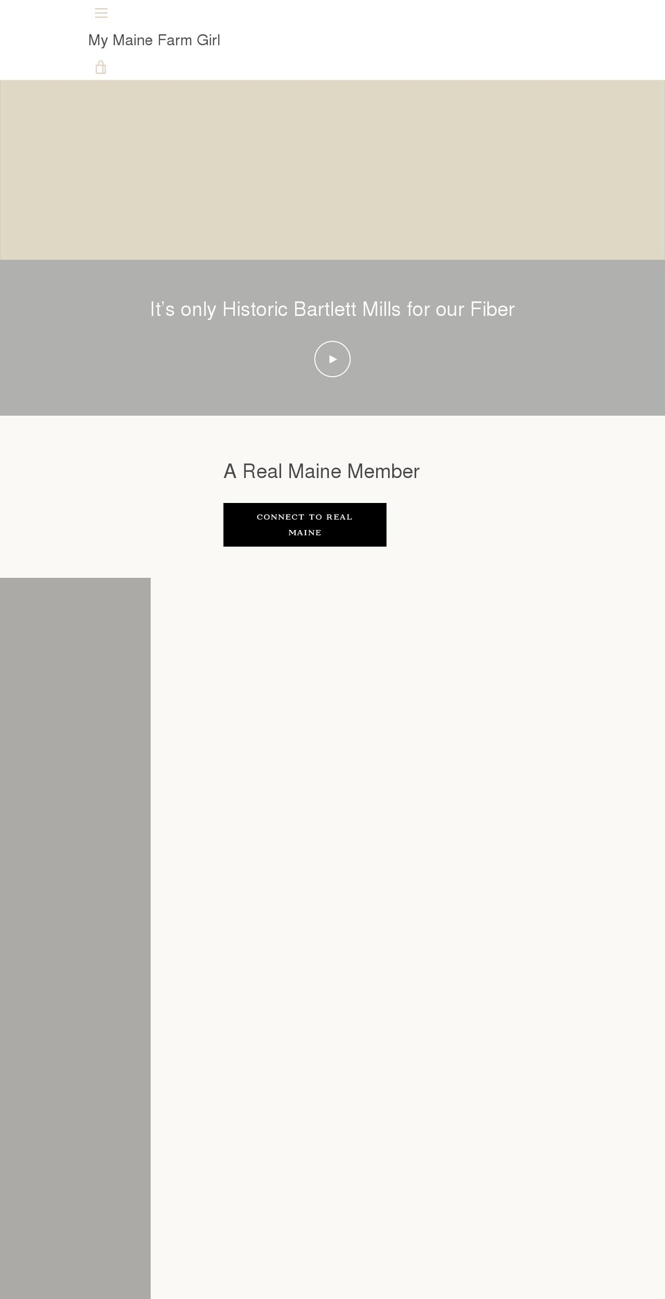 mymainefarmgirl.com shopify website screenshot