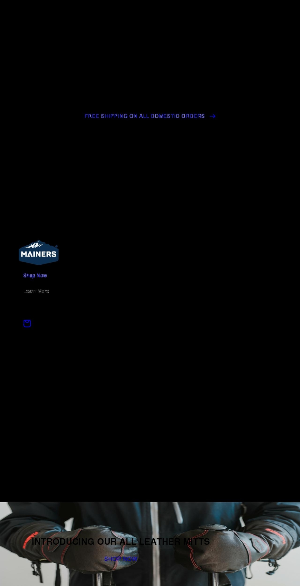 mymainers.com shopify website screenshot