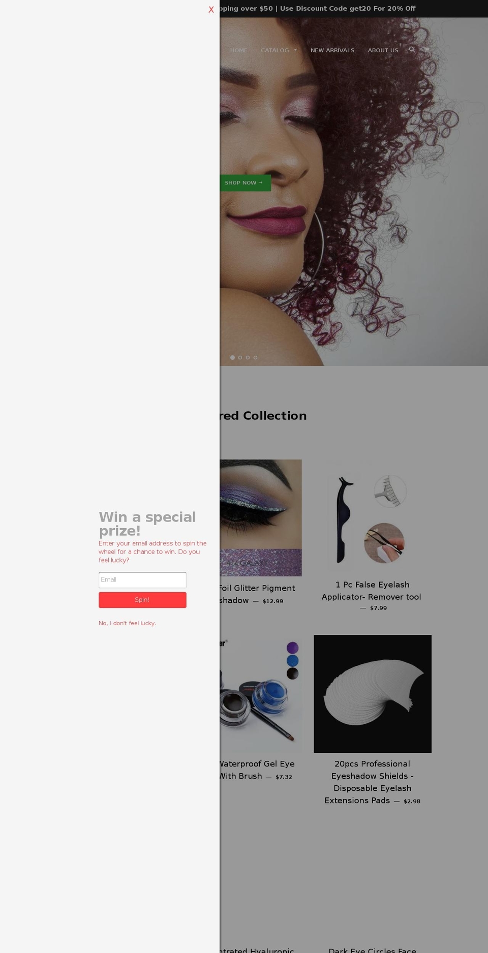 mymakeupcolors.com — Shopify storefront screenshot