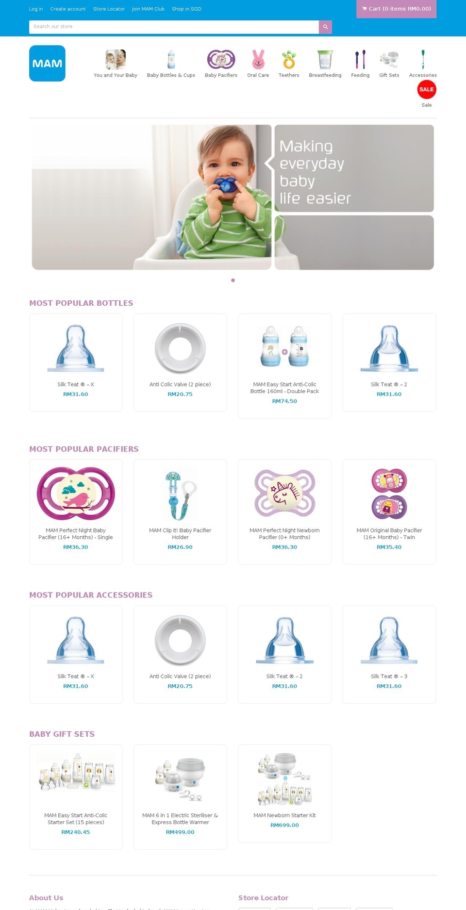 MyMAMBaby Shopify theme site example mymambaby.com