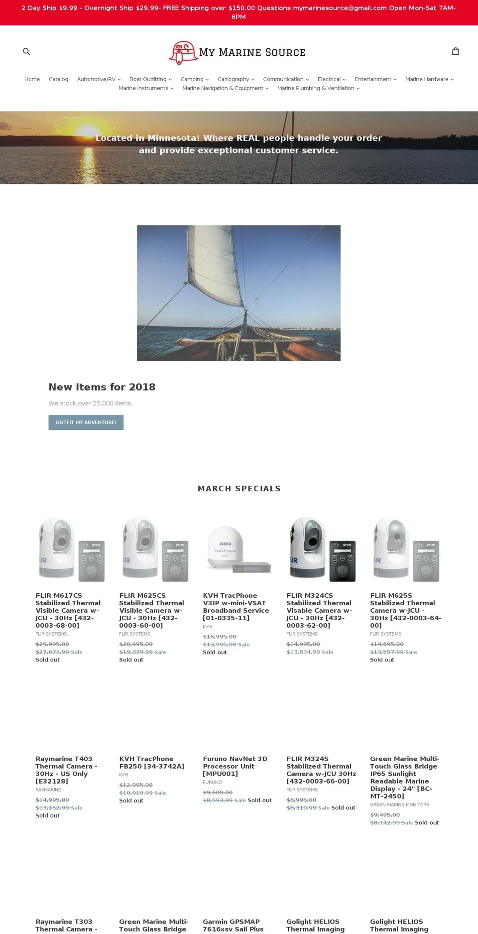 mymarinesource.com — Shopify storefront screenshot