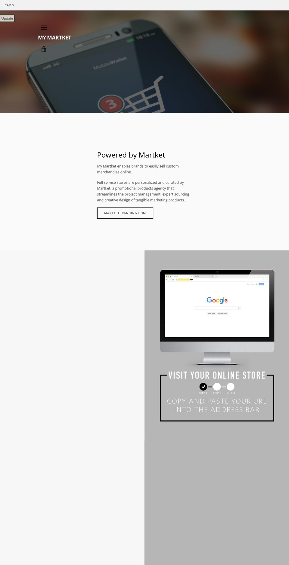 mymartket.com — Shopify storefront screenshot