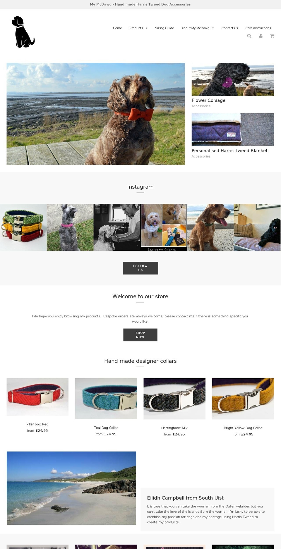 mymcdawg.co.uk shopify website screenshot