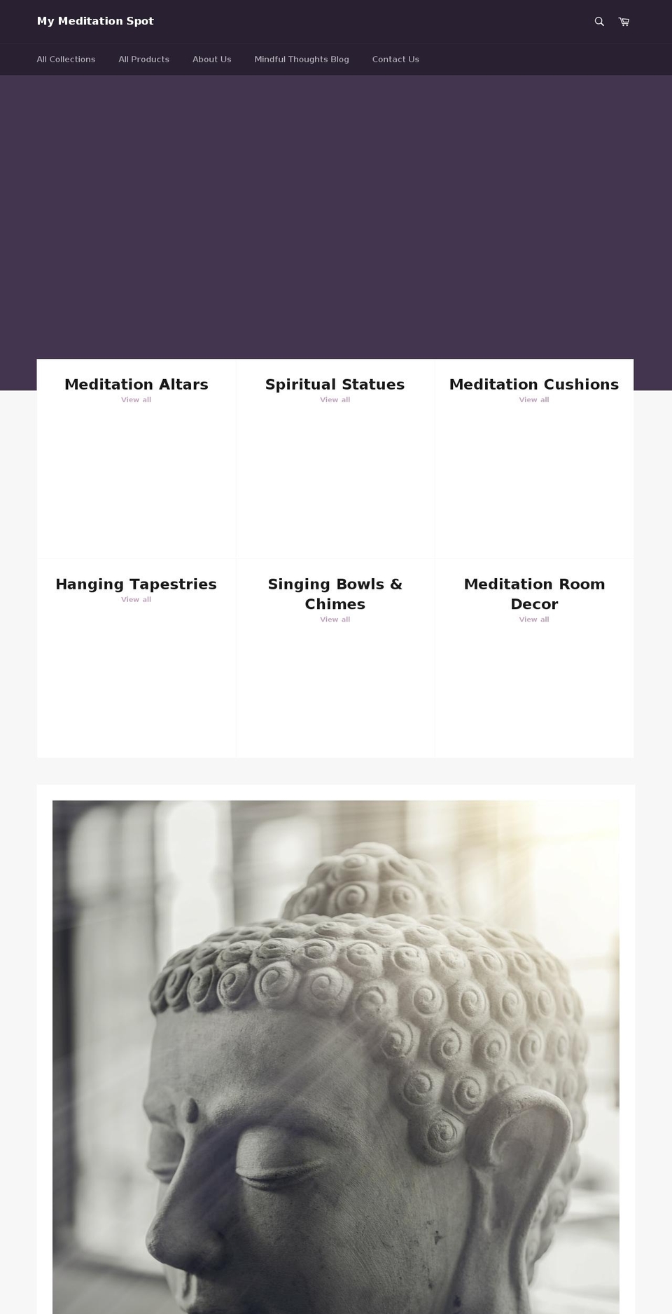 mymeditationspot.com — Shopify storefront screenshot