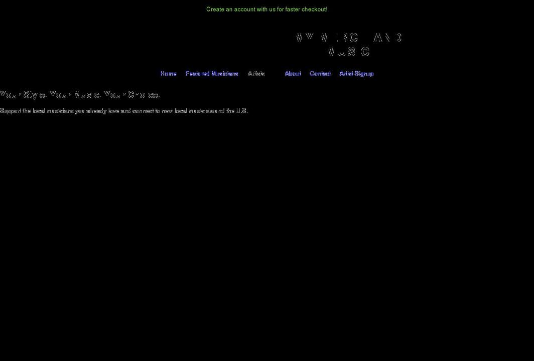 mymerchandmusic.com shopify website screenshot