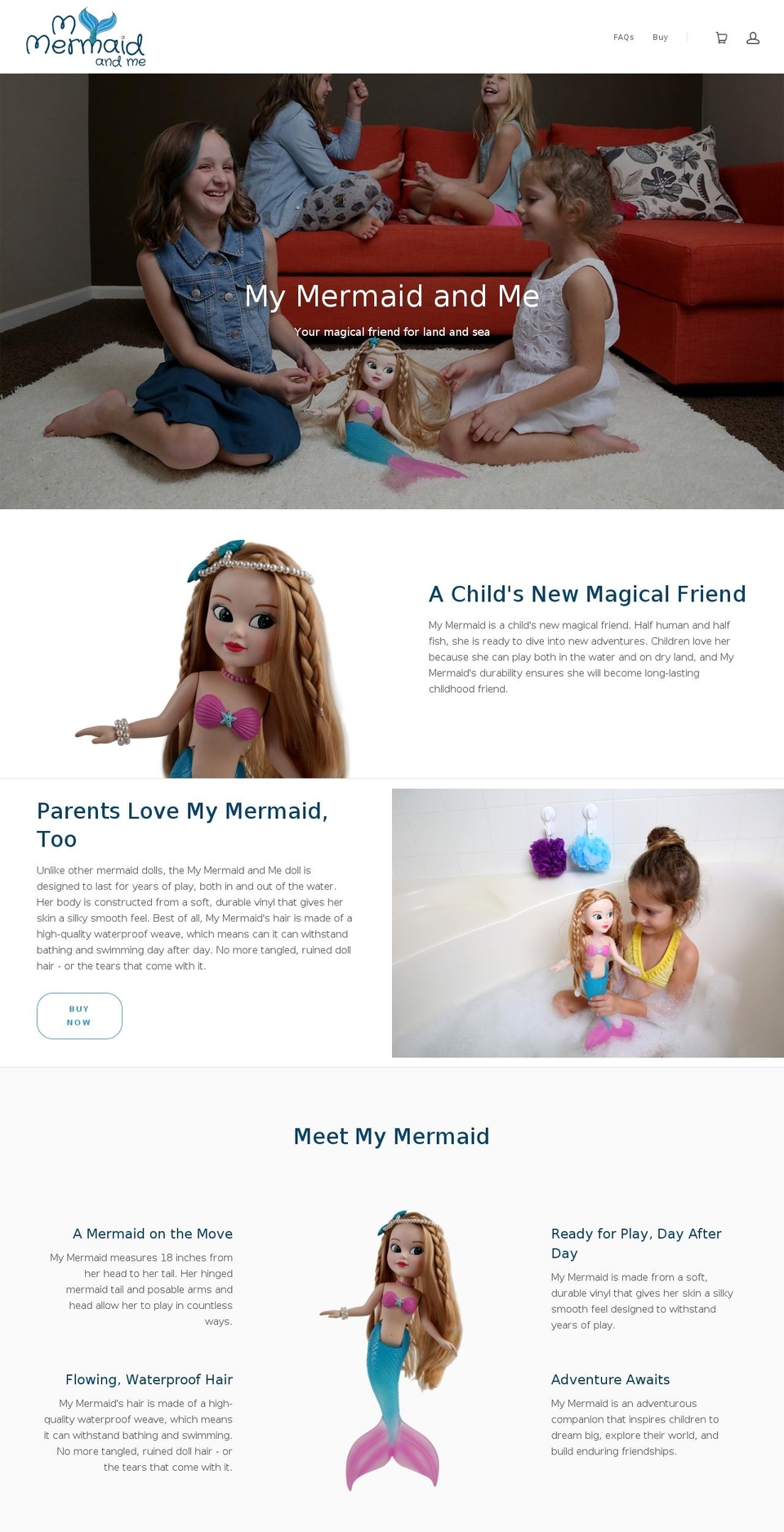 mymermaidandme.com — Shopify storefront screenshot