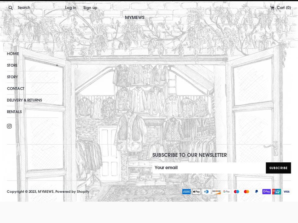 mymews.co.uk shopify website screenshot