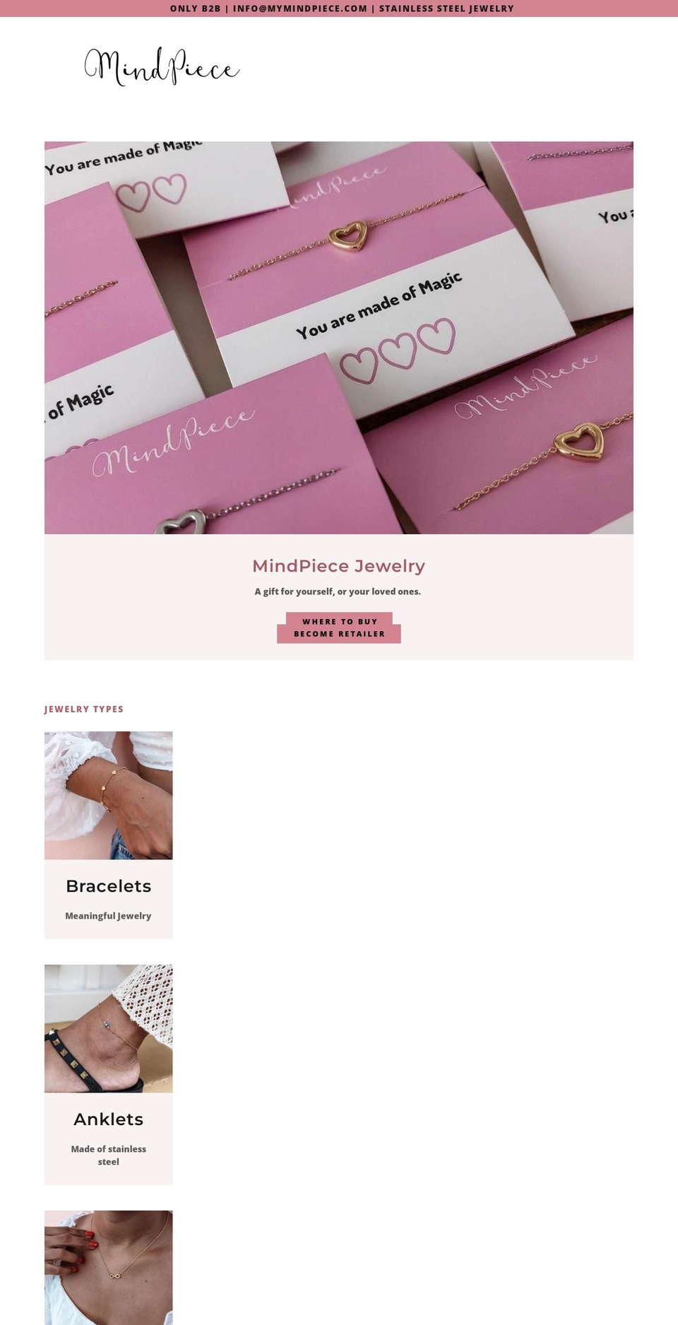 mymindpiece.com shopify website screenshot