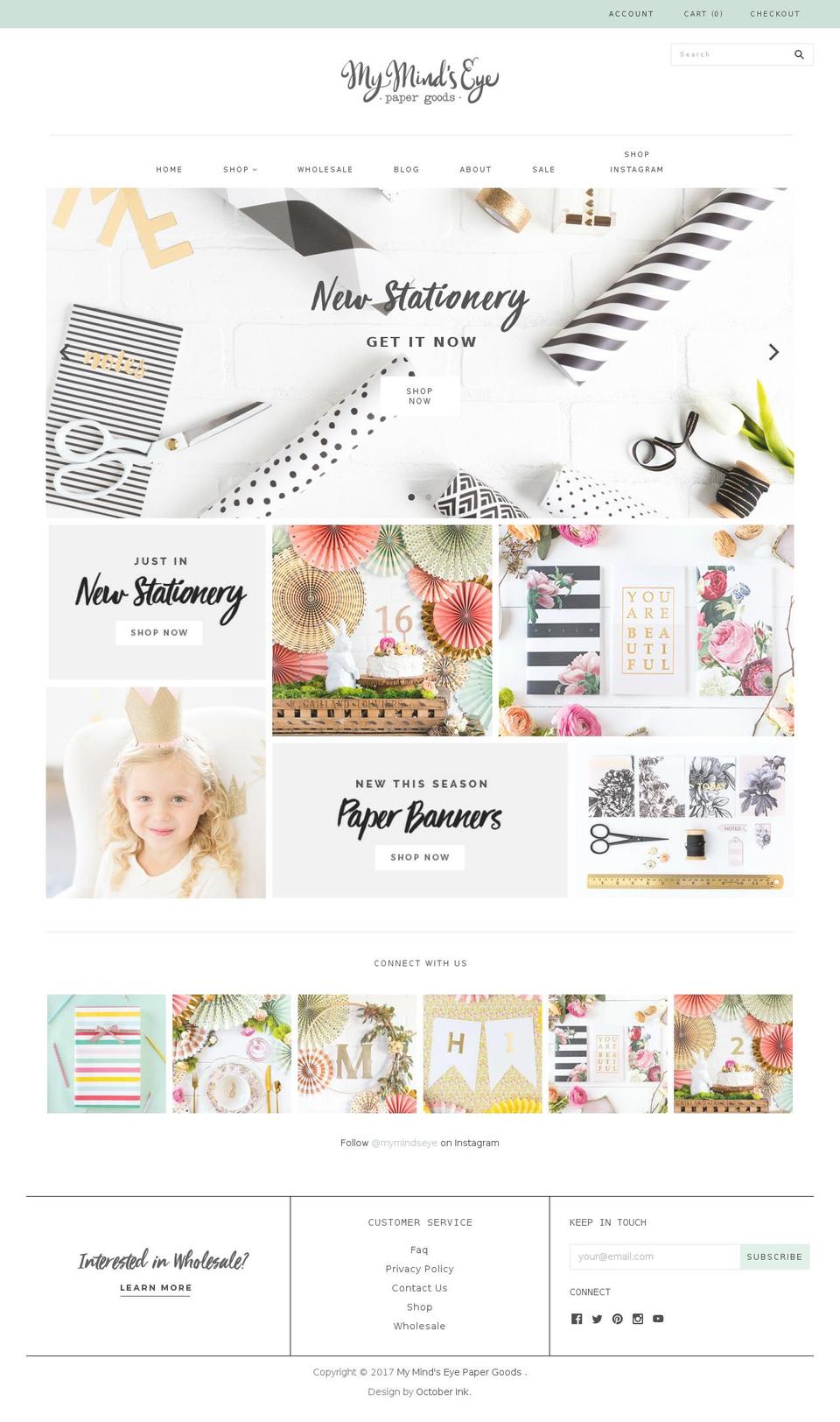 mymindseyepapergoods.com shopify website screenshot