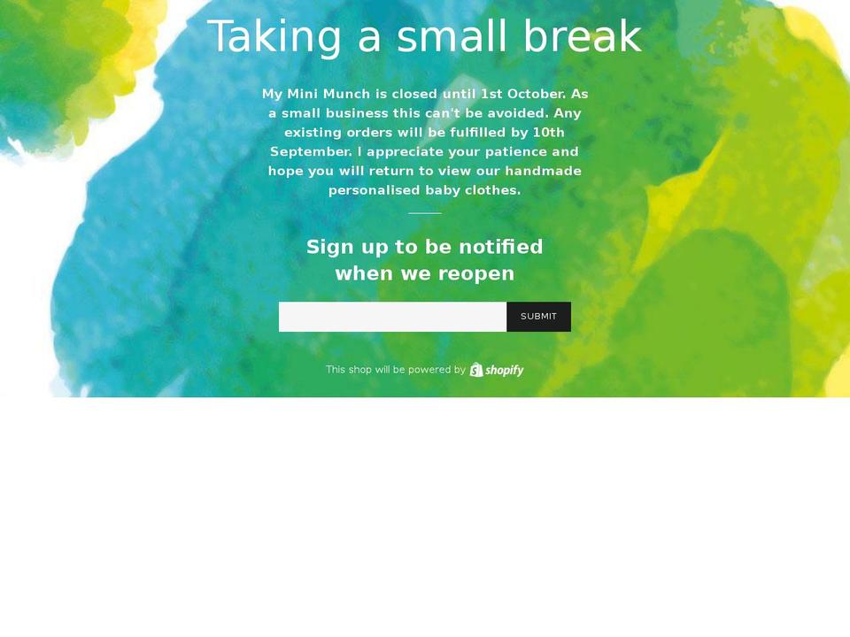 myminimunch.com — Shopify storefront screenshot