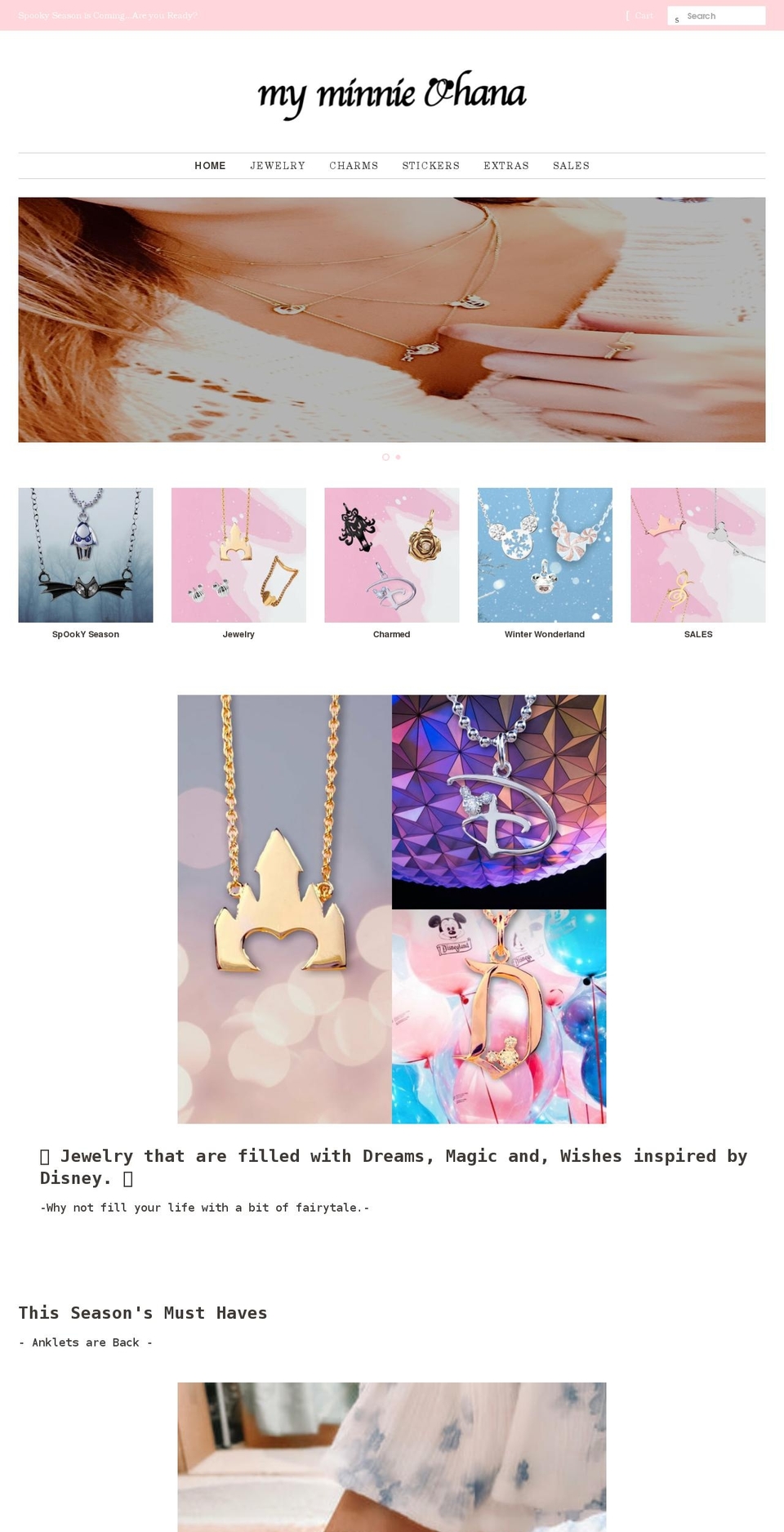 myminnieohana.com shopify website screenshot