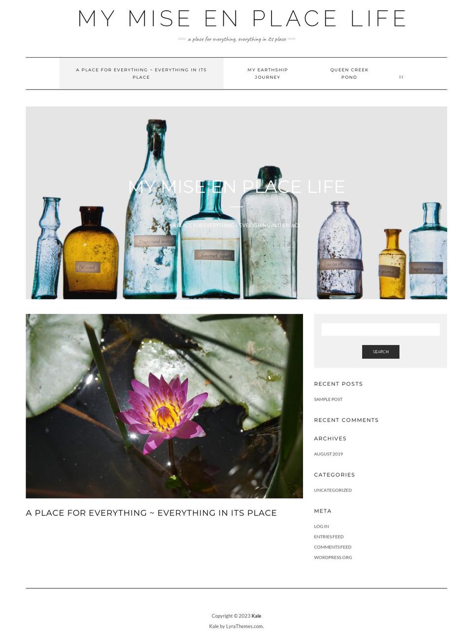mymiseenplacelife.com — Shopify storefront screenshot