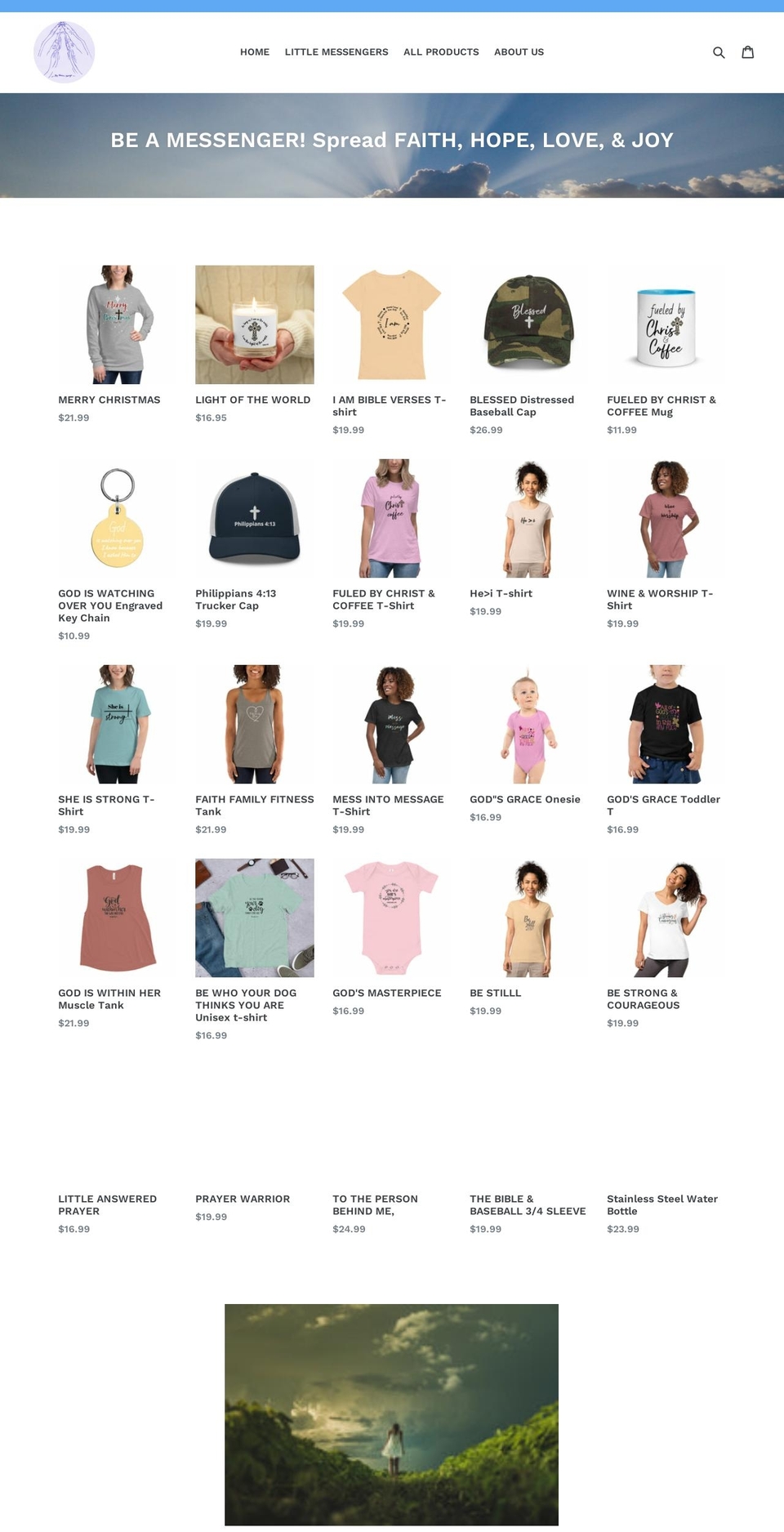 mymissionmessage.com shopify website screenshot