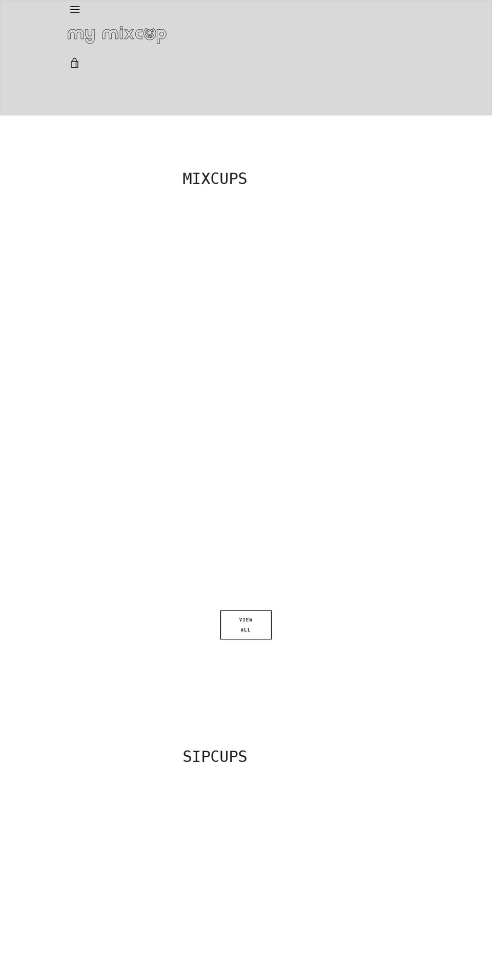 mymixcup.com shopify website screenshot