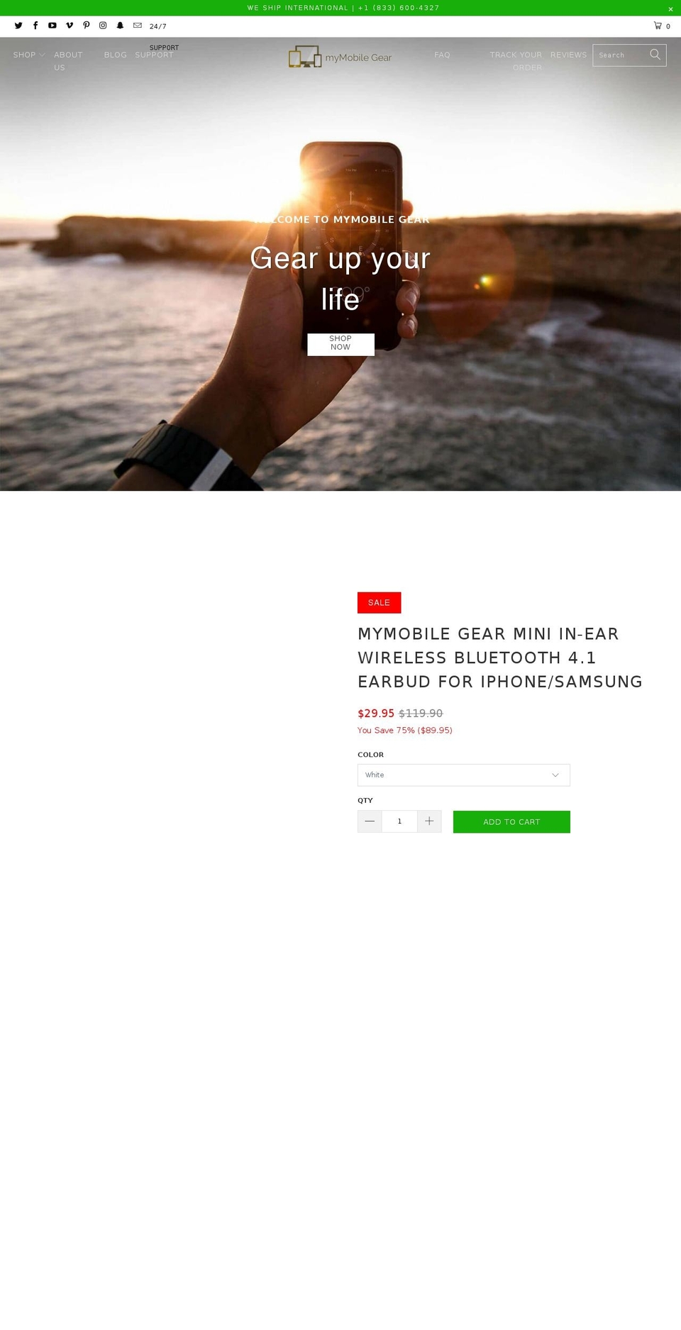 MyMobile Gear Shopify theme site example mymobile-gear.myshopify.com