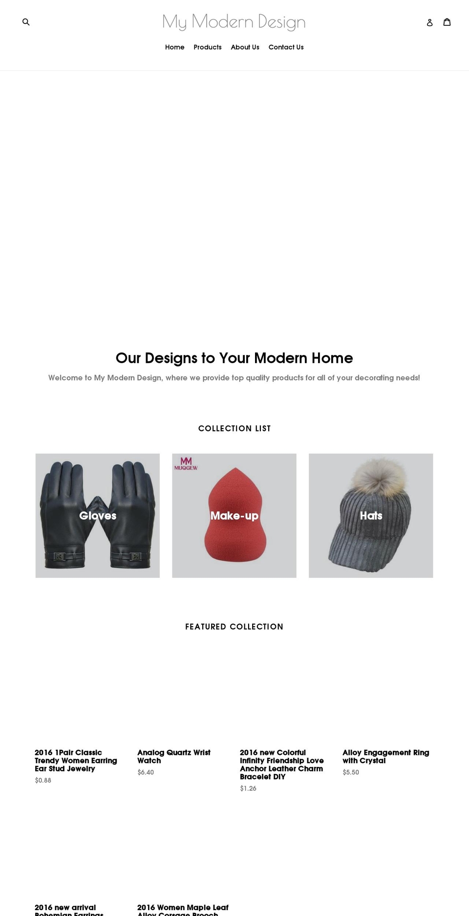 mymoderndesign.com — Shopify storefront screenshot