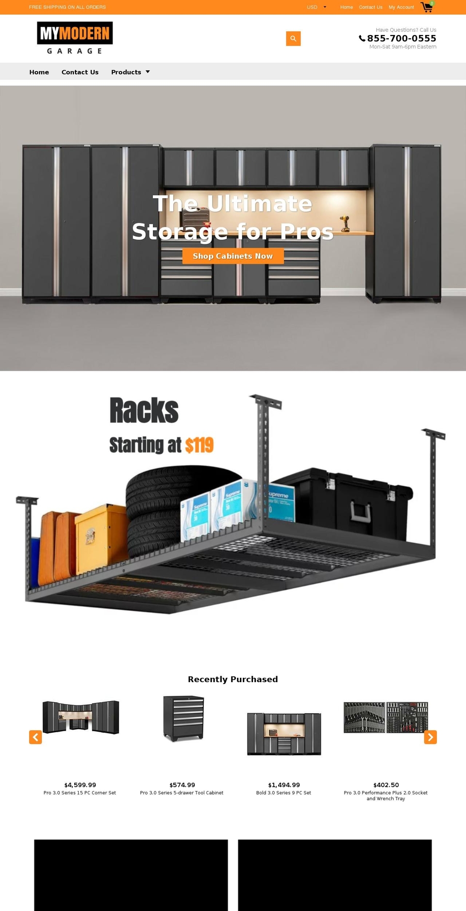 mymoderngarage.com — Shopify storefront screenshot