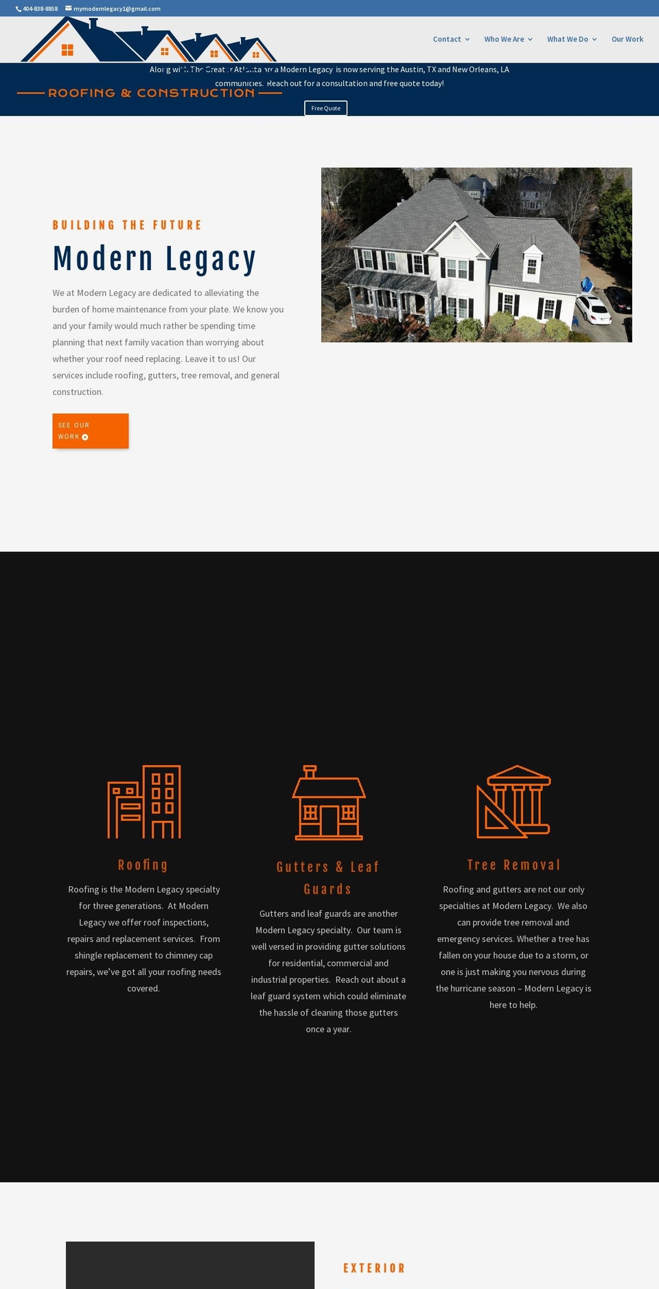 mymodernlegacy.com — Shopify storefront screenshot