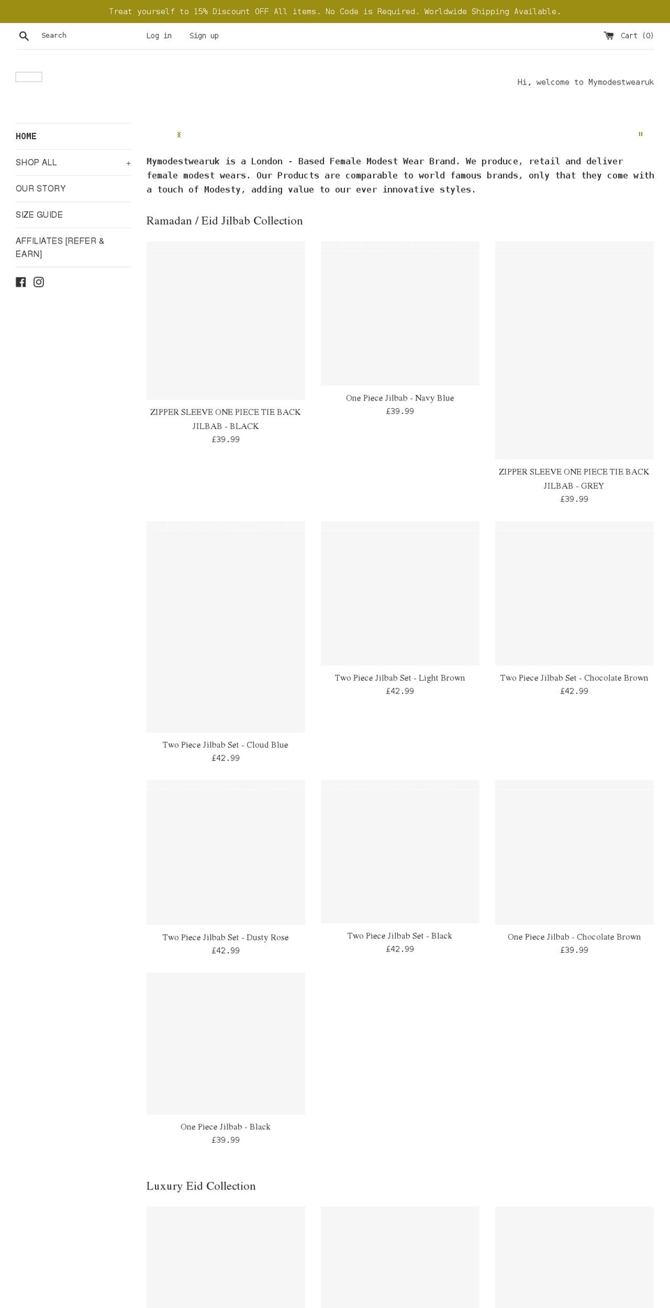 mymodestwearuk.com shopify website screenshot