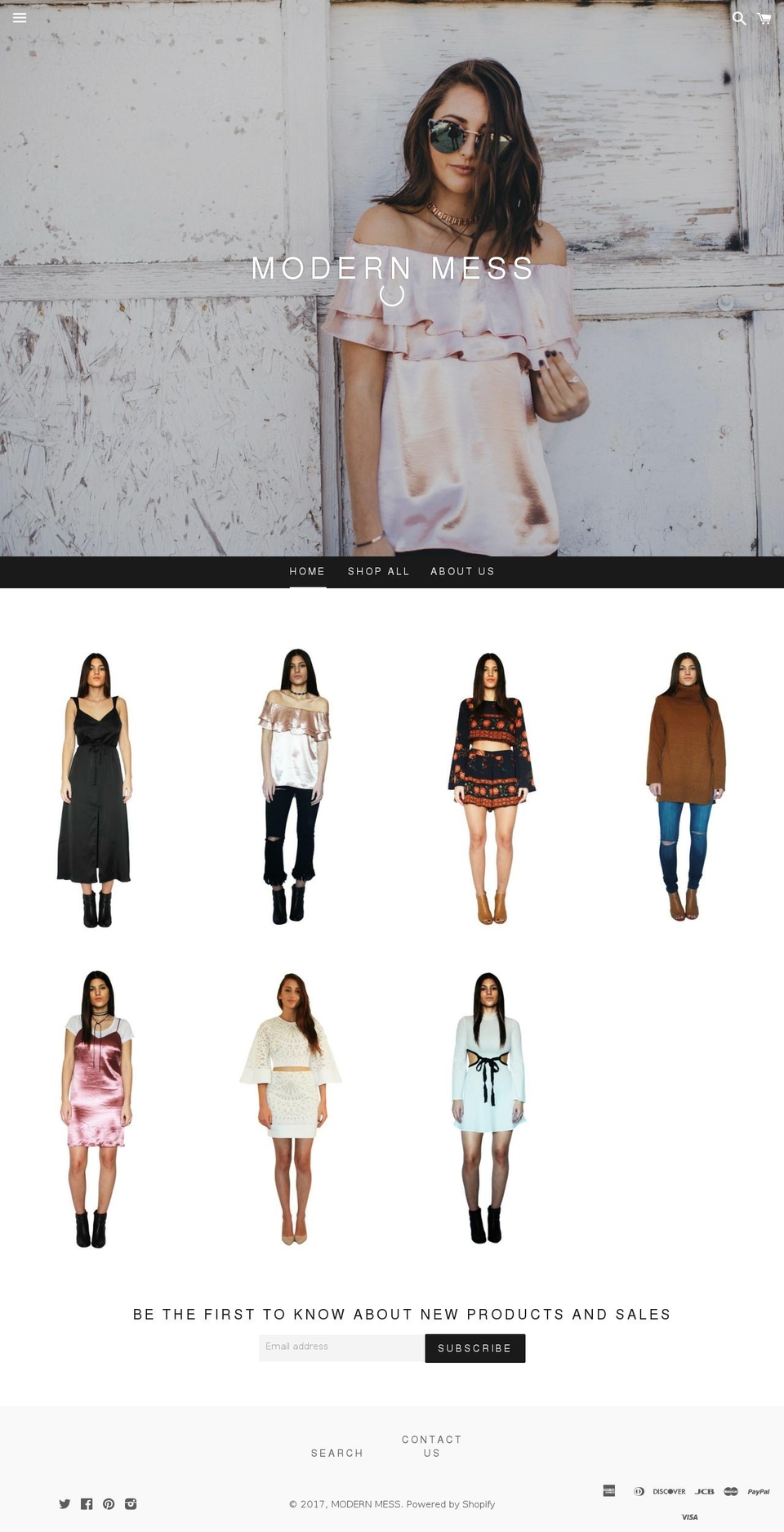 mymodmess.com shopify website screenshot