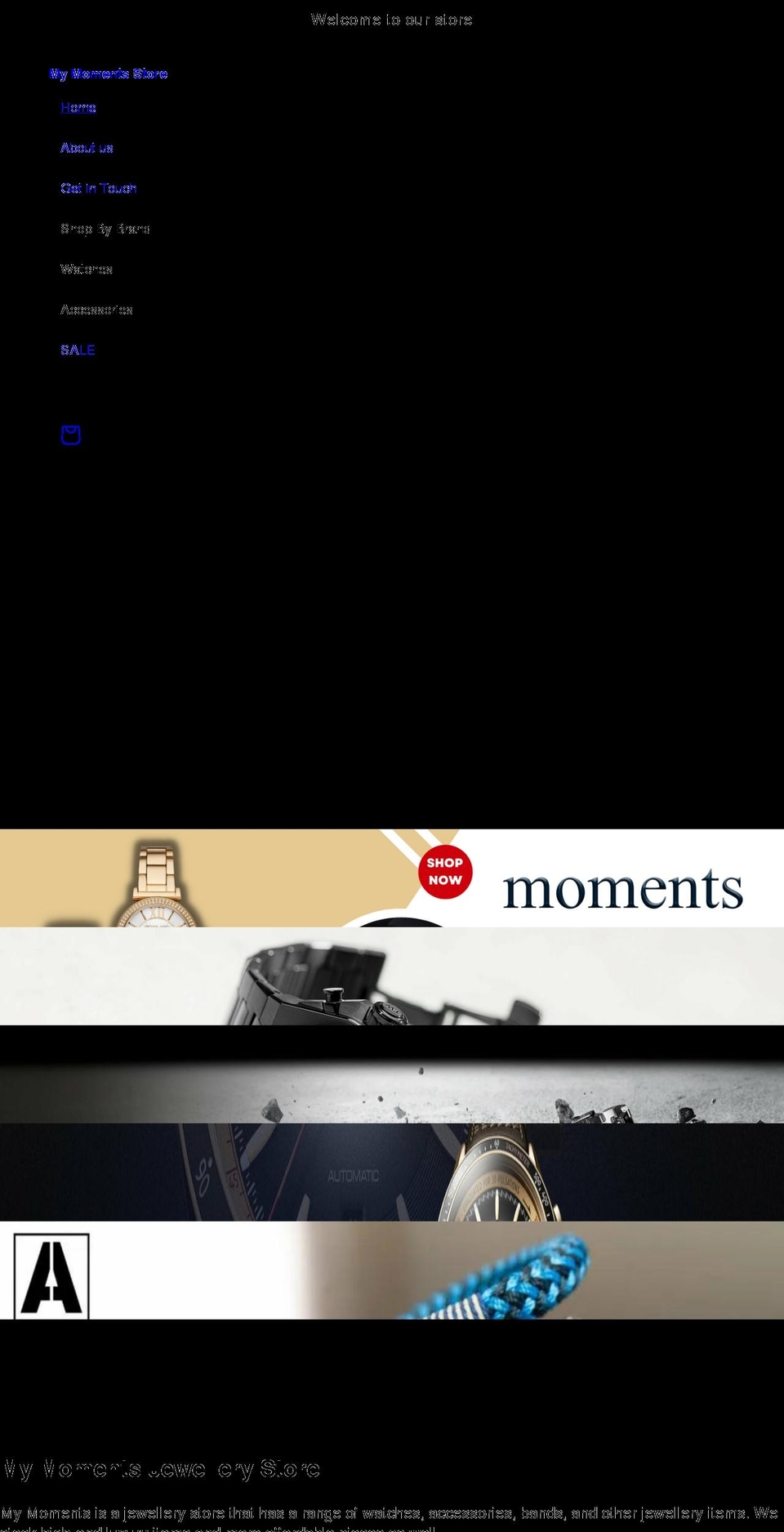 mymoments.store shopify website screenshot