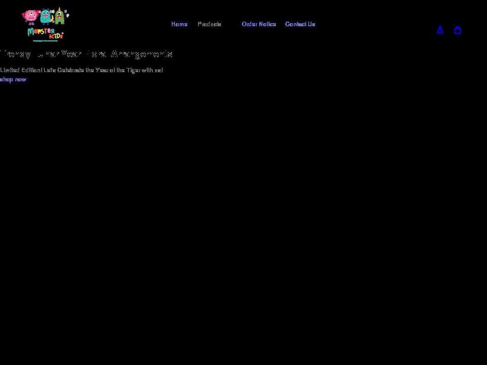 mymonsterkids.com shopify website screenshot