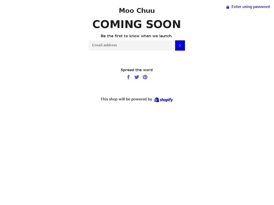 mymoochuu.com — Shopify storefront screenshot