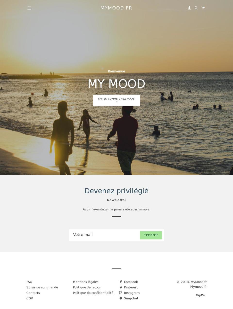 mymood.fr shopify website screenshot