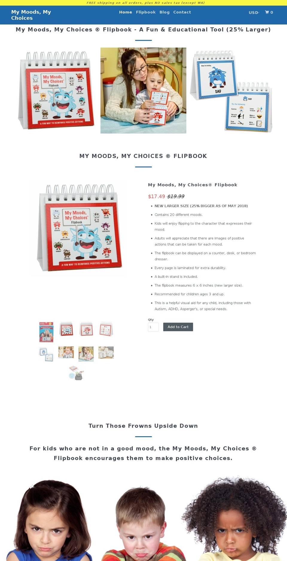 mymoodsmychoices.com shopify website screenshot