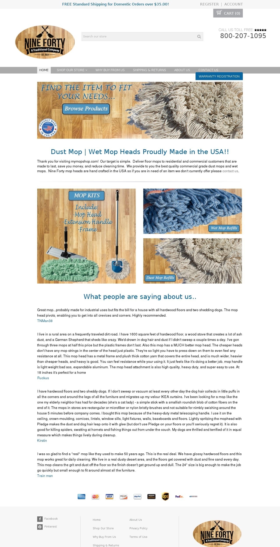 mymopshop.com shopify website screenshot