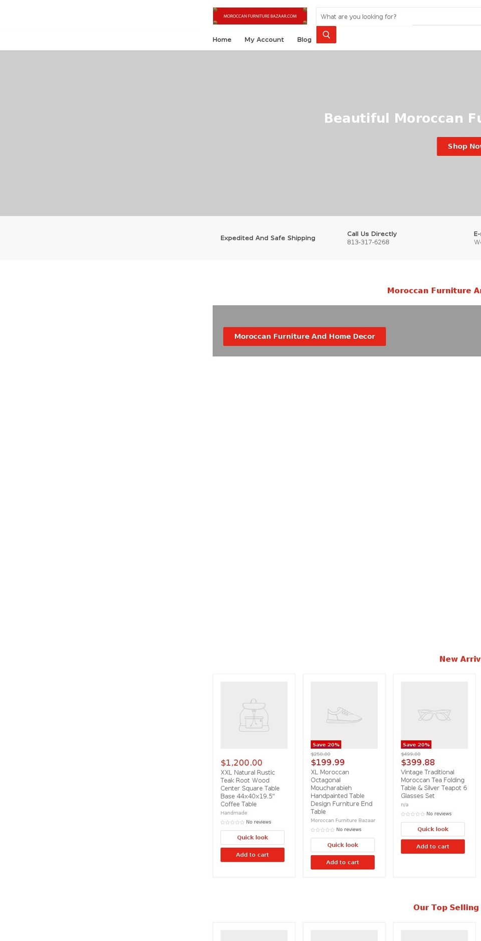 mymoroccantiles.com — Shopify storefront screenshot