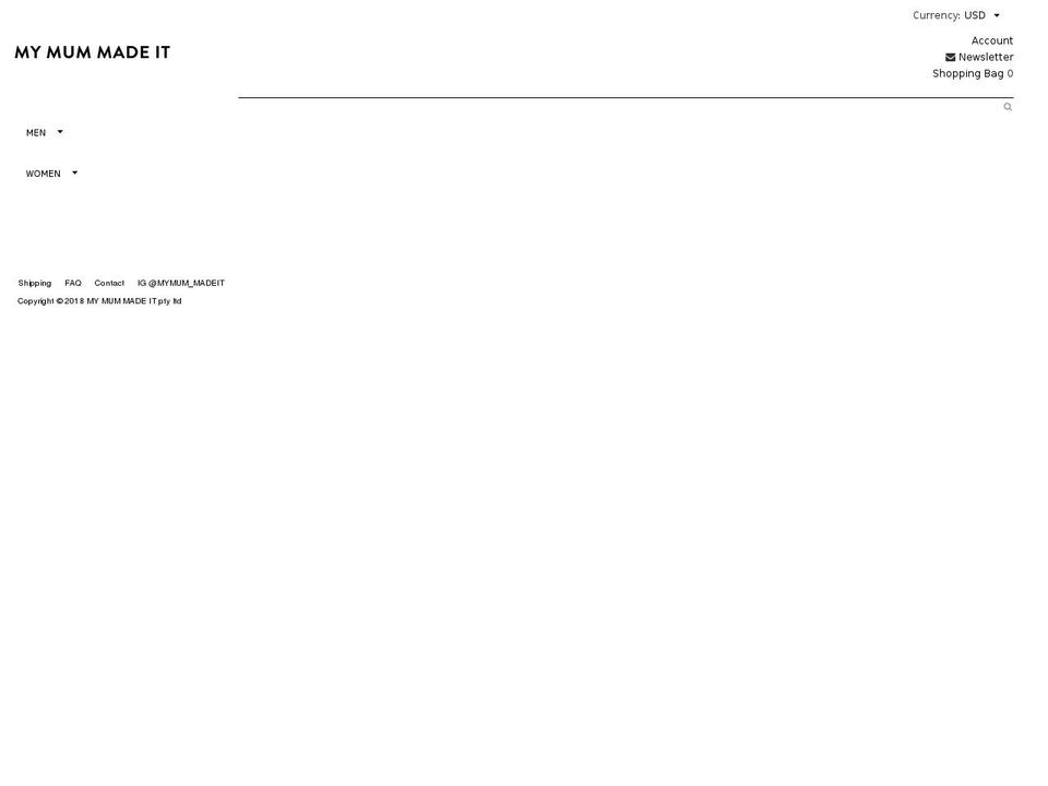 Copy of Kingdom Shopify theme site example mymum-madeit.com